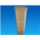 Panel filter for dust suction, excavation
